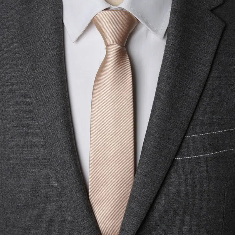 CHIROM SUPPLY Men's Zipper Solid Business Ties