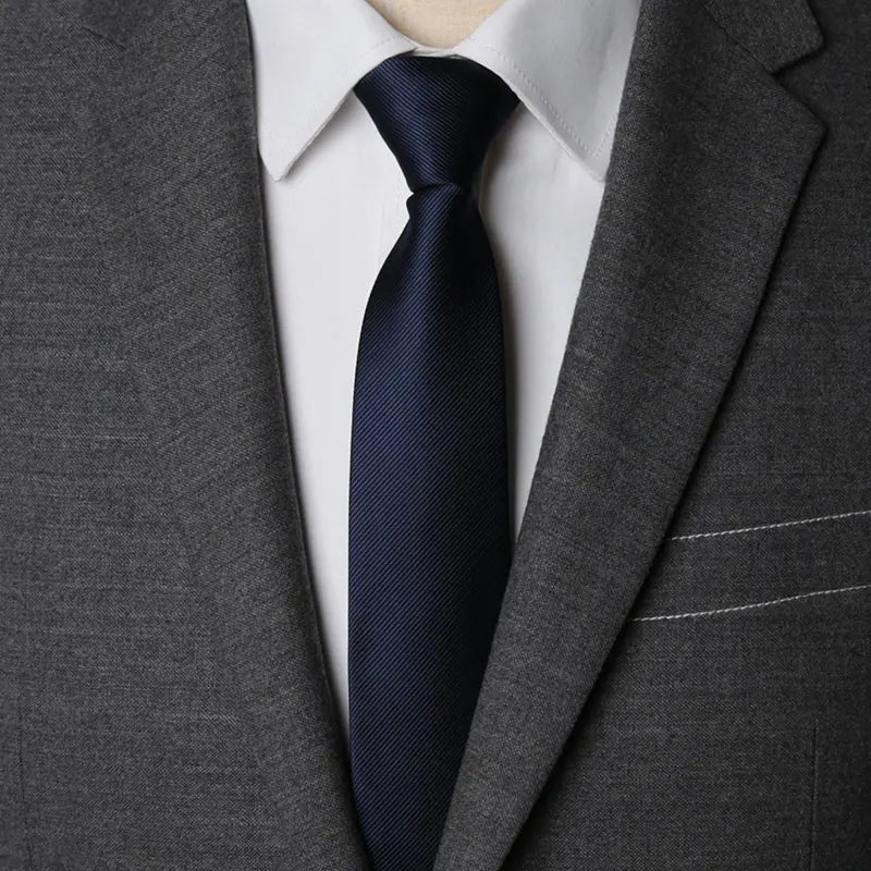 CHIROM SUPPLY Men's Zipper Solid Business Ties