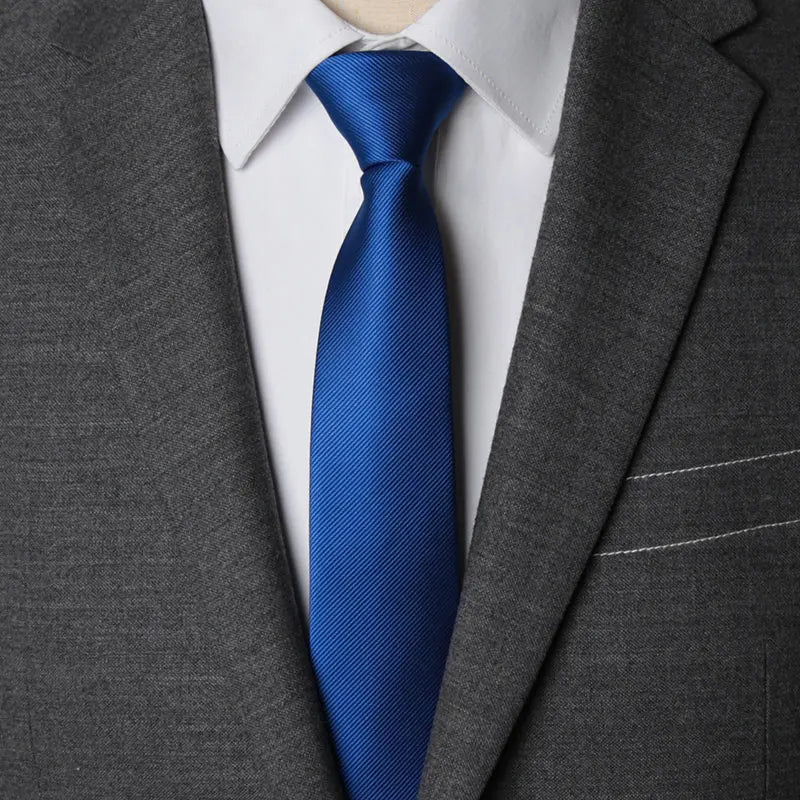 CHIROM SUPPLY Men's Zipper Solid Business Ties