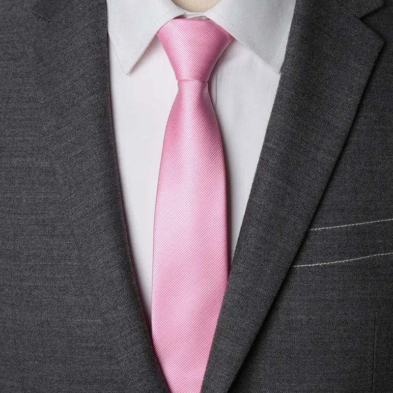 CHIROM SUPPLY Men's Zipper Solid Business Ties