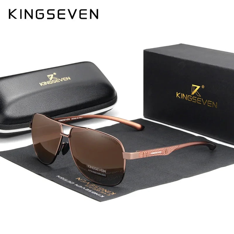 KINGSEVEN Polarized Aluminum Sunglasses Men UV400 HD Lens