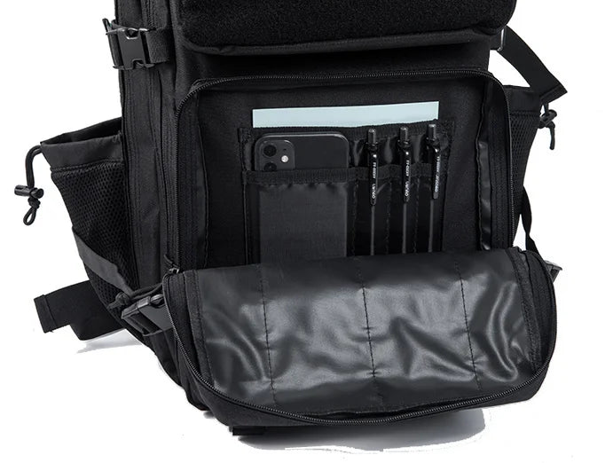 CHIROM SUPPLY Men's 50L Tactical Survival Backpack with Rucksack Bottle Holder.
