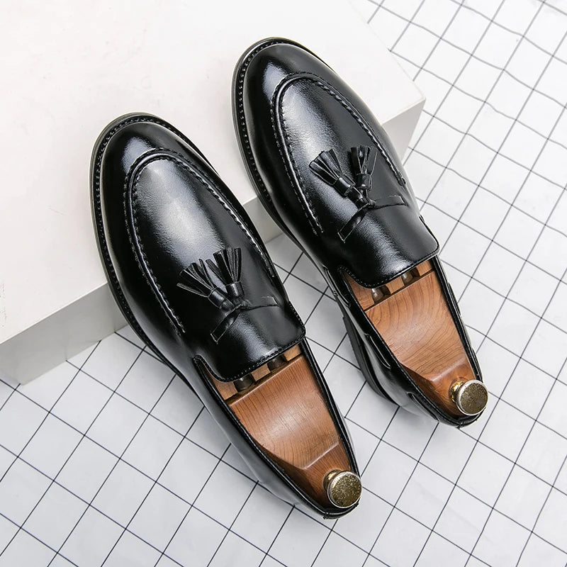 CHIROM SUPPLY Men's Brogues High Quality Leather Dress Shoes