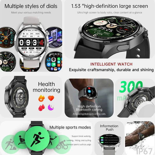 GT5 PRO Men's Smart Watch +AMOLED HD Screen+GPS