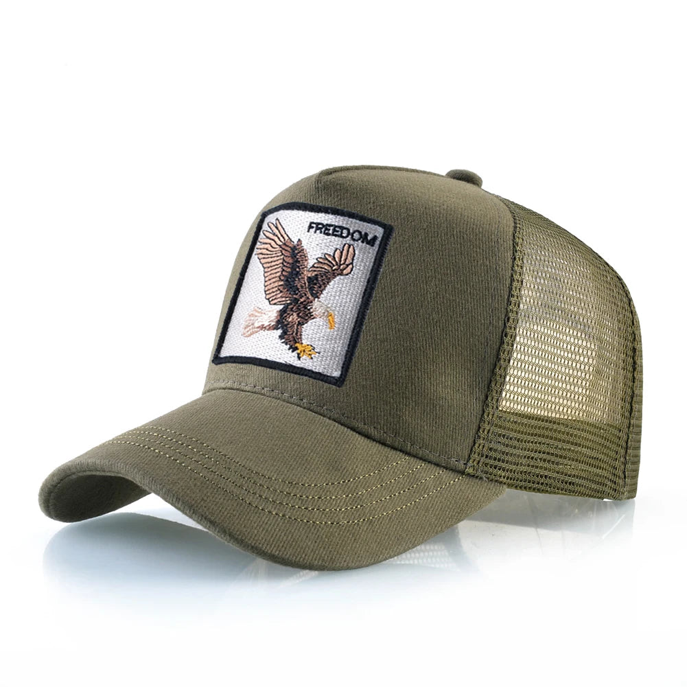 Men's Fashion Snapback Trucker Caps With Embroidery+Adjustable Visor