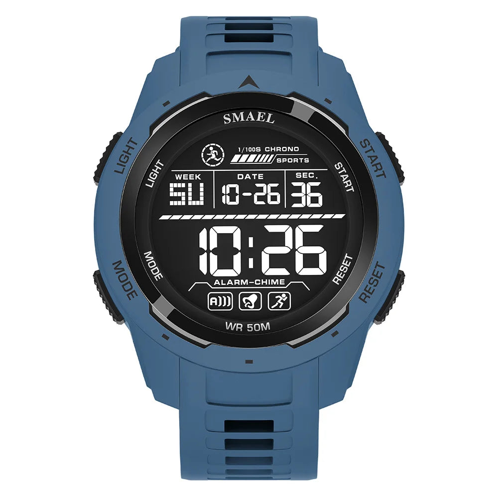 SMAEL Men's Digital LED Alarm Watch Waterproof