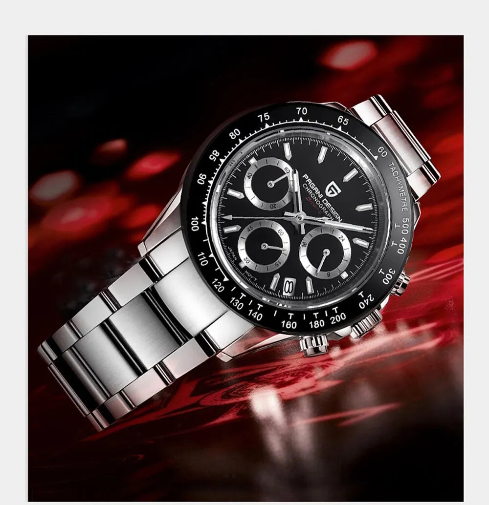 PAGANI DESIGN Men's Quartz Chronograph Luxury Business Watch.