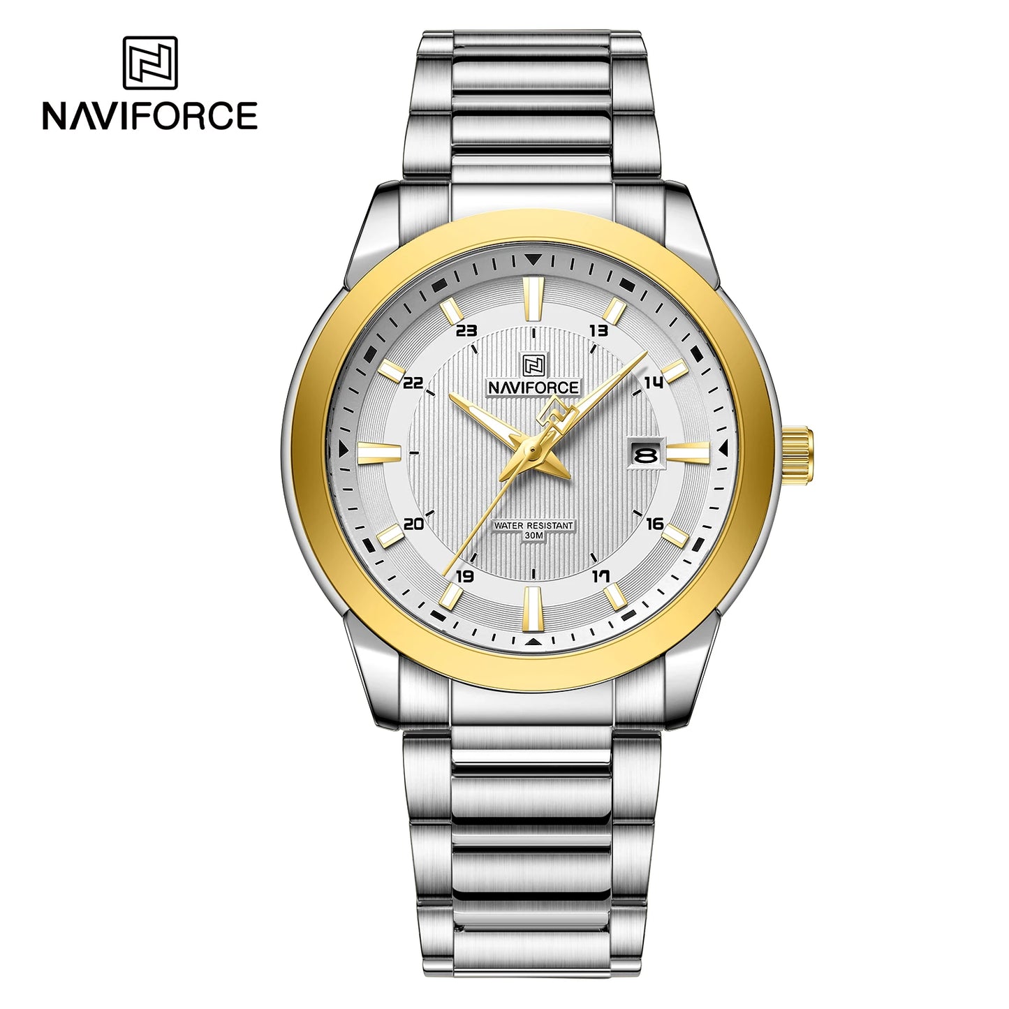 NAVIFORCE Men's Casual Luxury Stainless Steel Wristwatch