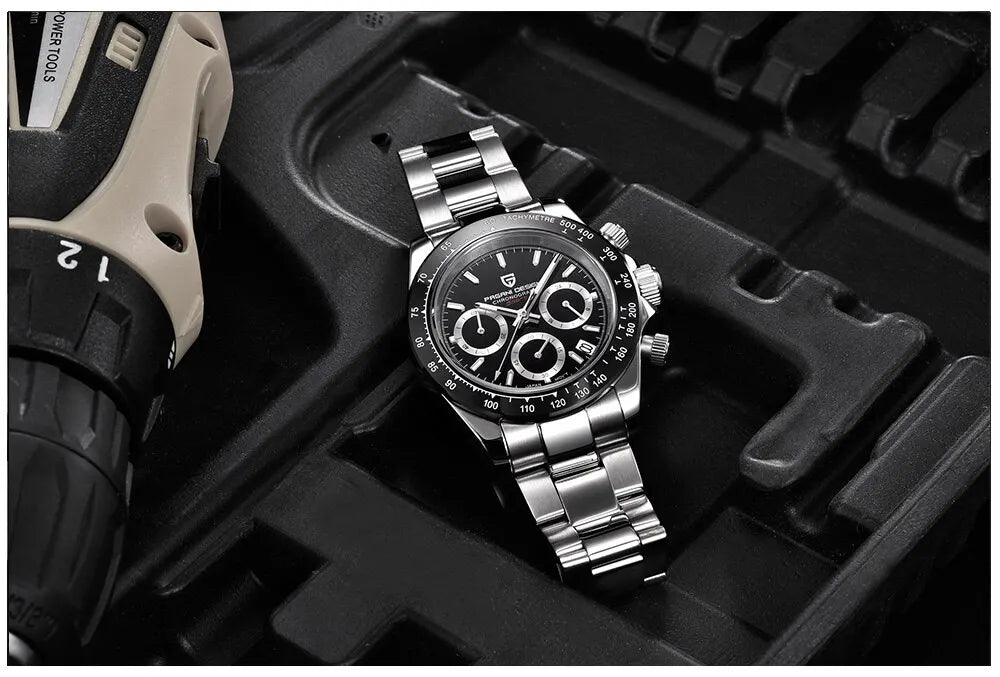 PAGANI DESIGN Men's Quartz Chronograph Luxury Business Watch.
