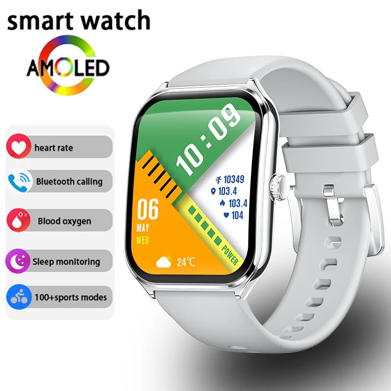 Ultra Thin 1.96" AMOLED 360 HD Men's Smartwatch