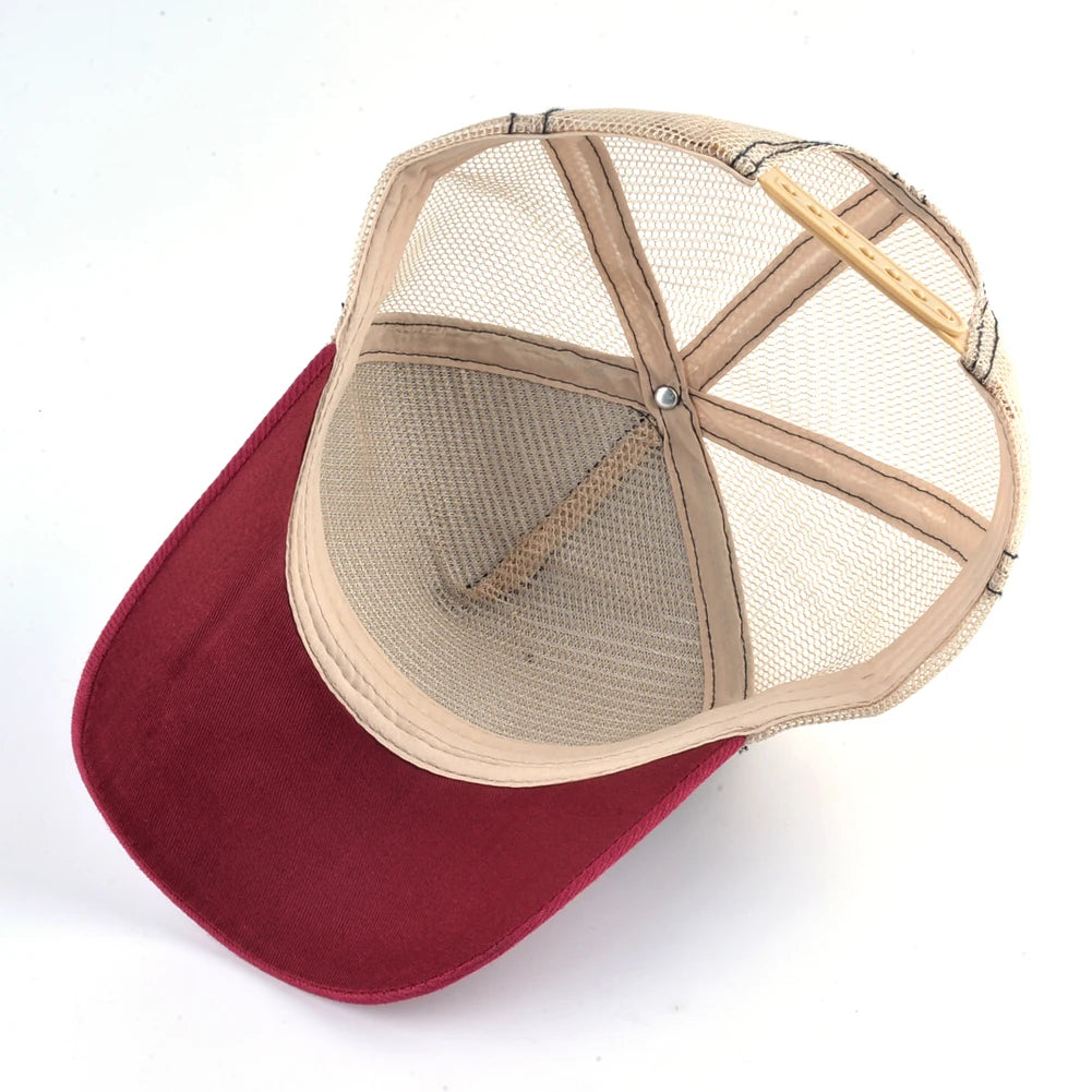 Men's Fashion Snapback Trucker Caps With Embroidery+Adjustable Visor