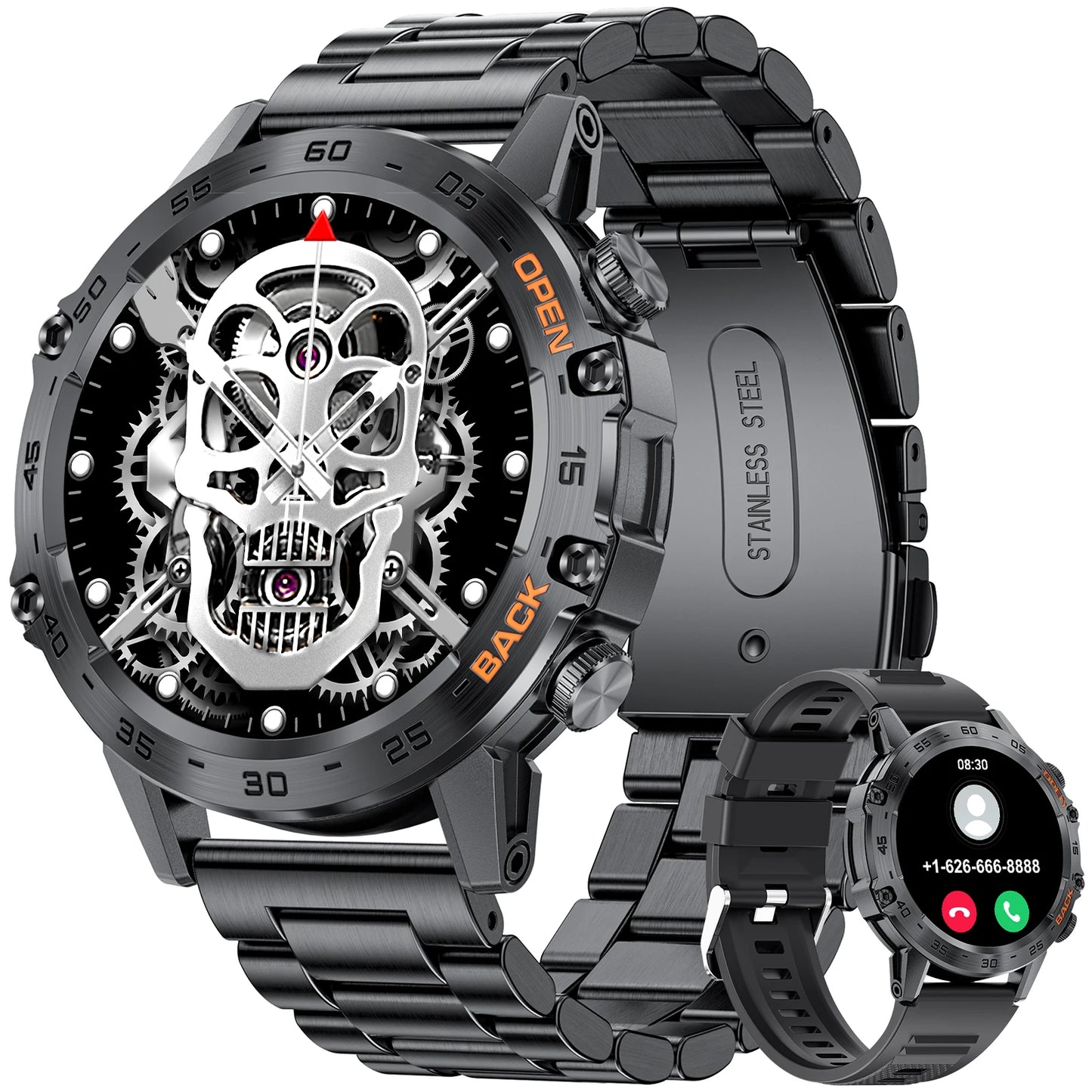 LIGE 1.39" Men's Outdoor Sport Smart Watch for Android + IOS Phone