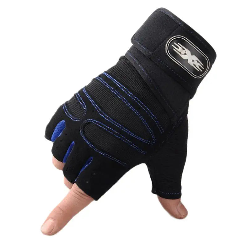 Men's Heavyweight Fitness+Gym+Training Half-Finger Gloves