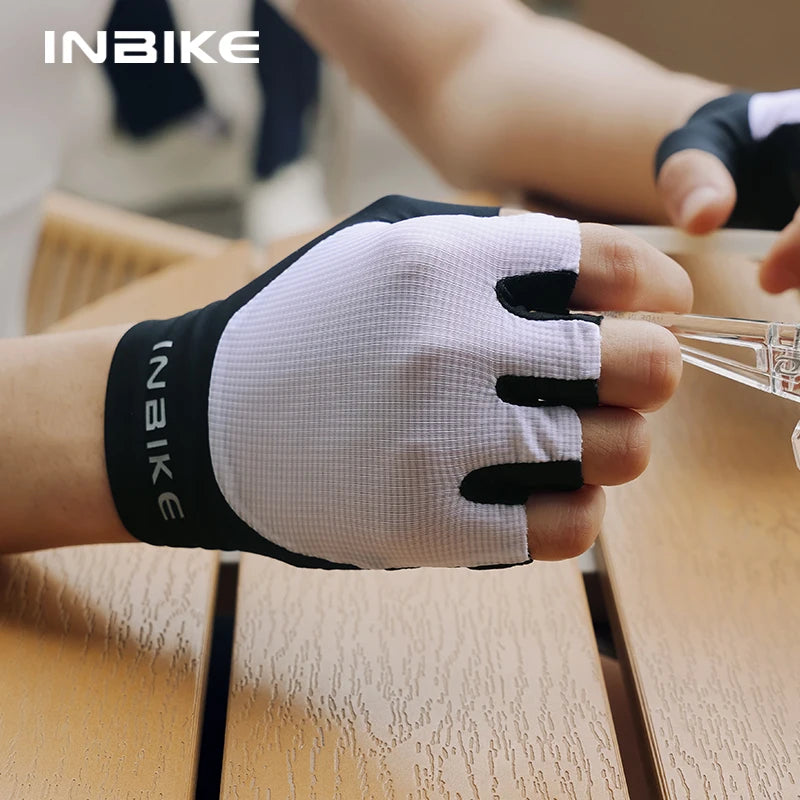 INBIKE Men's Padded Shock-Absorbing Summer Cycling Gloves