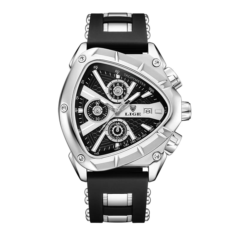 LIGE Original Luxury Men's Sport Quartz Waterproof Watch