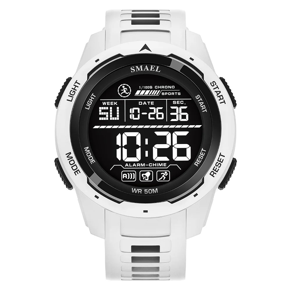 SMAEL Men's Digital LED Alarm Watch Waterproof