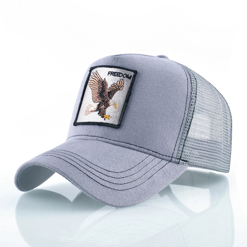 Men's Fashion Snapback Trucker Caps With Embroidery+Adjustable Visor