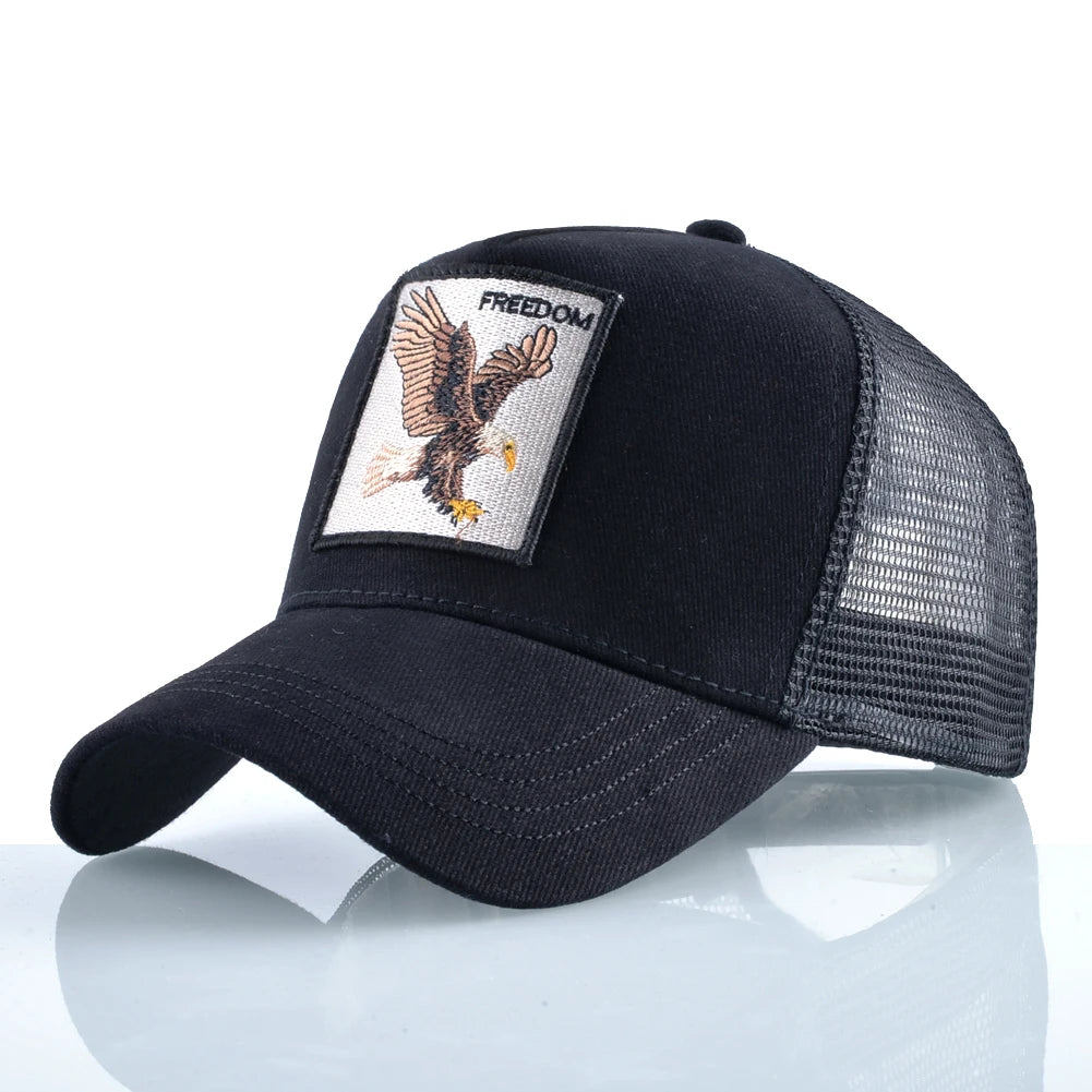 Men's Fashion Snapback Trucker Caps With Embroidery+Adjustable Visor
