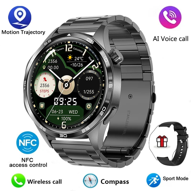 GT5 PRO Men's Smart Watch +AMOLED HD Screen+GPS