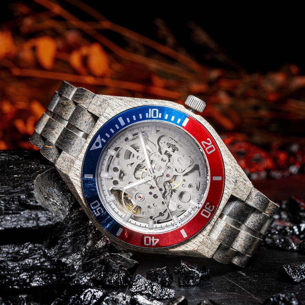 BOBO BIRD Men's Wooden Mechanical Luxury Wristwatch