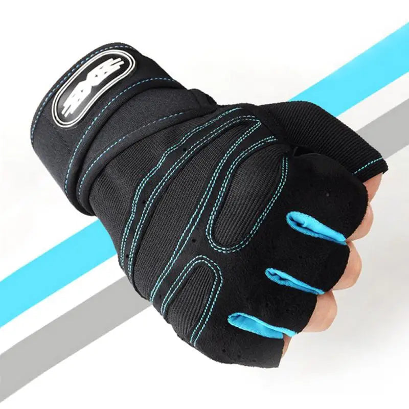 Men's Heavyweight Fitness+Gym+Training Half-Finger Gloves