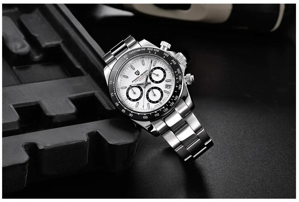 PAGANI DESIGN Men's Quartz Chronograph Luxury Business Watch.