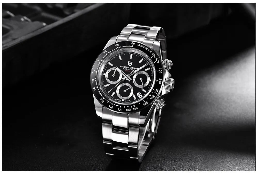 PAGANI DESIGN Men's Quartz Chronograph Luxury Business Watch.