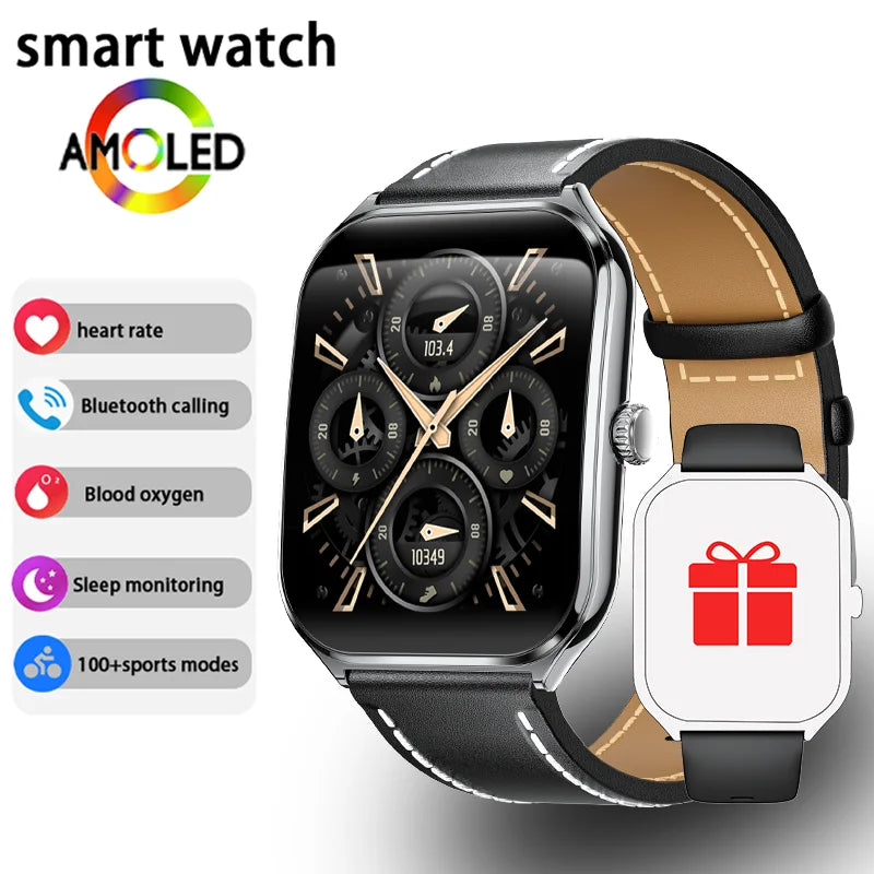 Ultra Thin 1.96" AMOLED 360 HD Men's Smartwatch