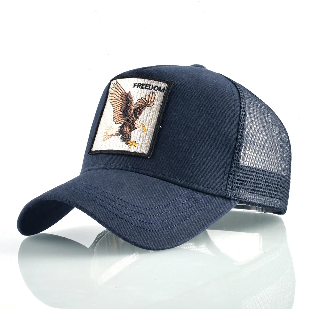 Men's Fashion Snapback Trucker Caps With Embroidery+Adjustable Visor