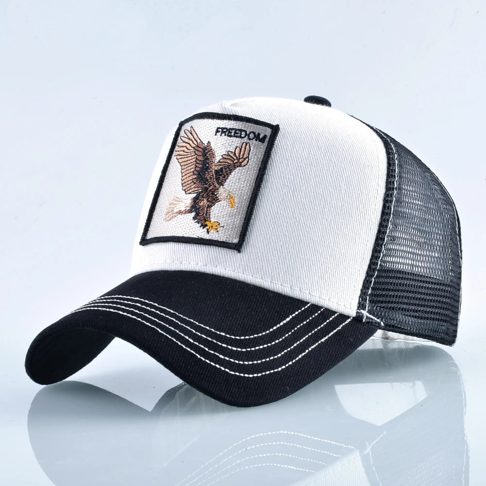 Men's Fashion Snapback Trucker Caps With Embroidery+Adjustable Visor