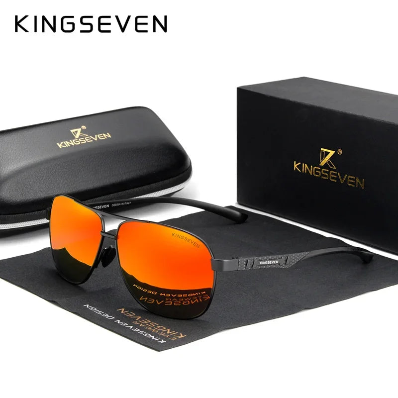 KINGSEVEN Polarized Aluminum Sunglasses Men UV400 HD Lens