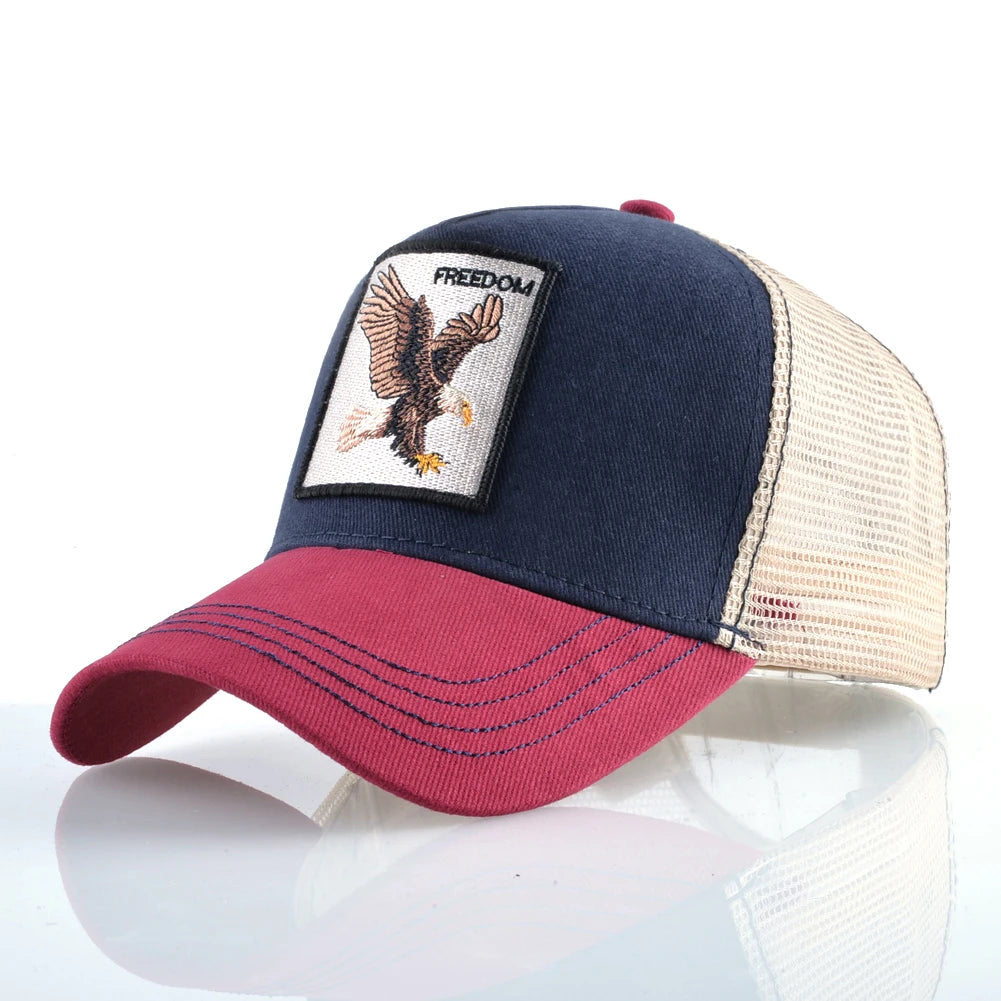 Men's Fashion Snapback Trucker Caps With Embroidery+Adjustable Visor