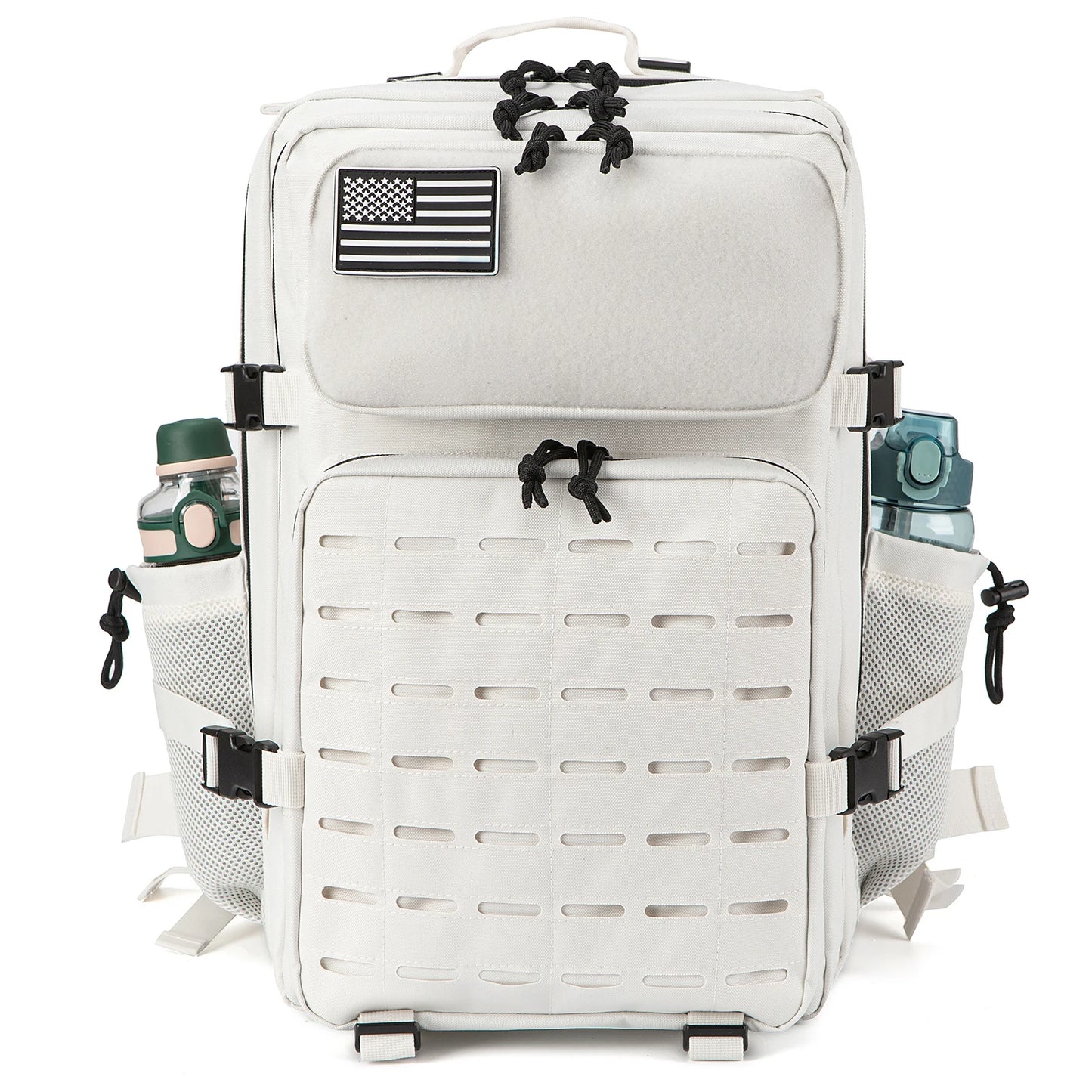 CHIROM SUPPLY Men's 50L Tactical Survival Backpack with Rucksack Bottle Holder.