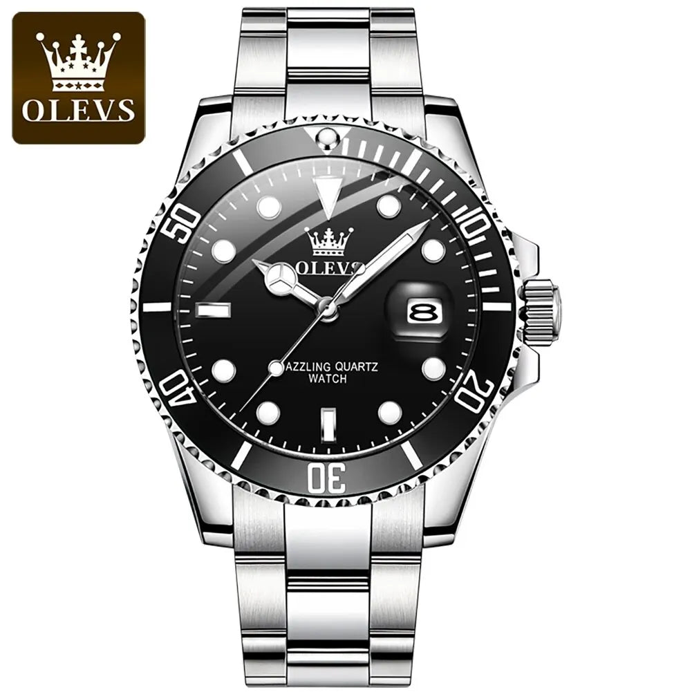 OLEVS Men's Luxury Quartz Waterproof Wristwatch
