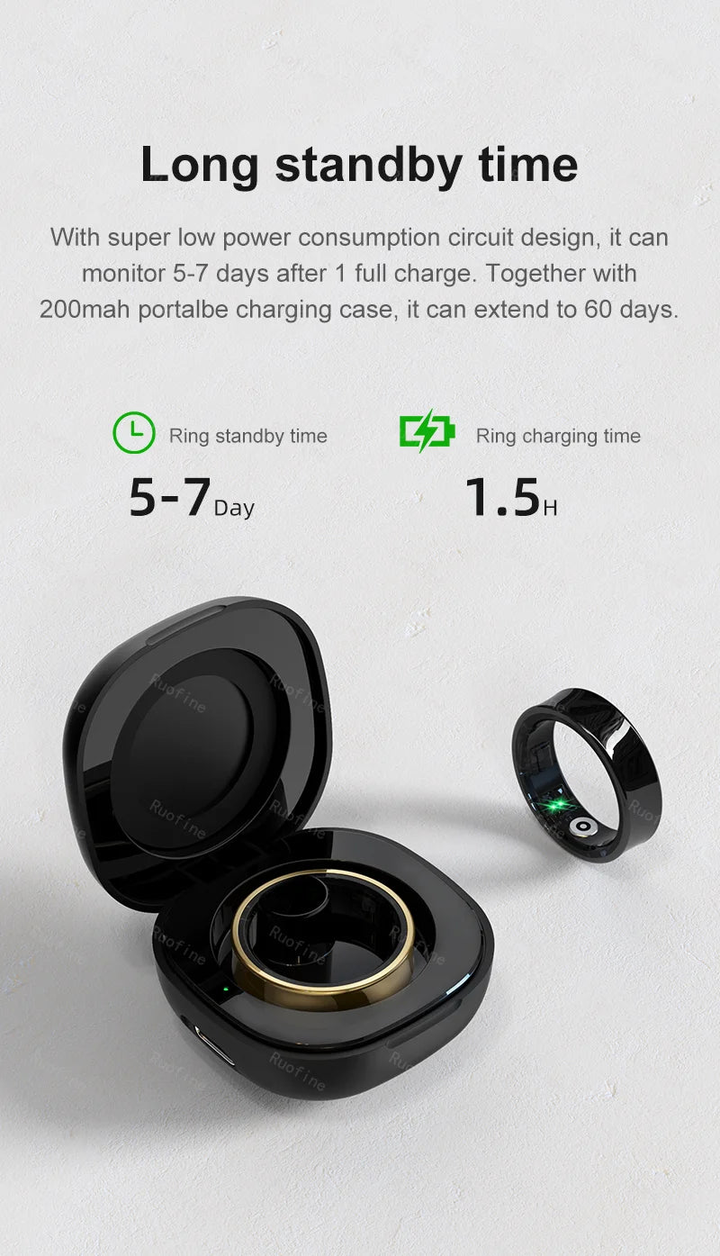 Qring R09 Men's Fitness Tracker Waterproof Remote Control Electronic New Arrival Smart-Ring.