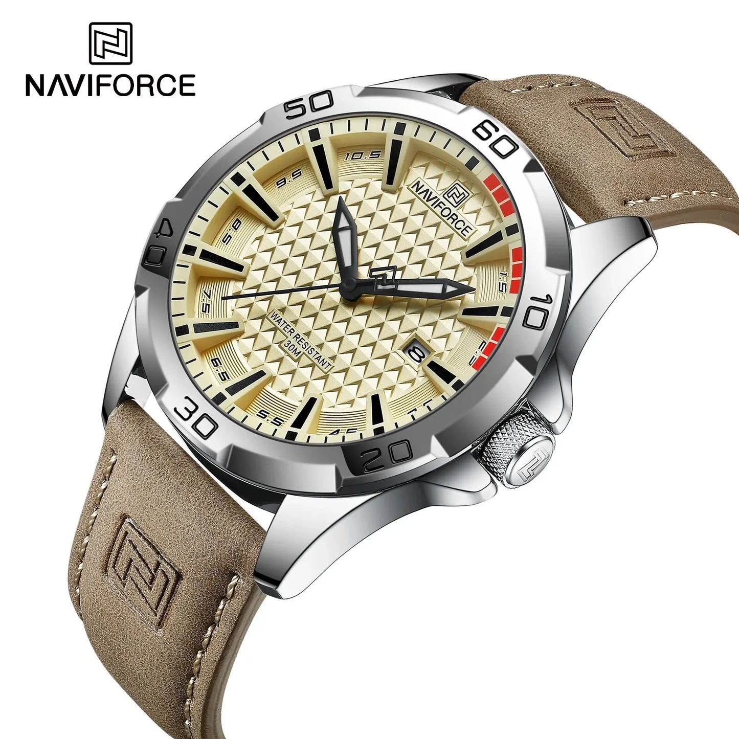 NAVIFORCE Men's Casual Military Quartz Sports Waterproof Wrist-Watch
