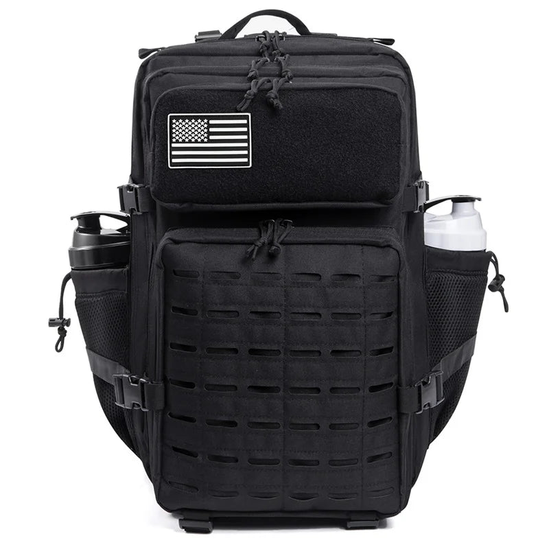 CHIROM SUPPLY Men's 50L Tactical Survival Backpack with Rucksack Bottle Holder.