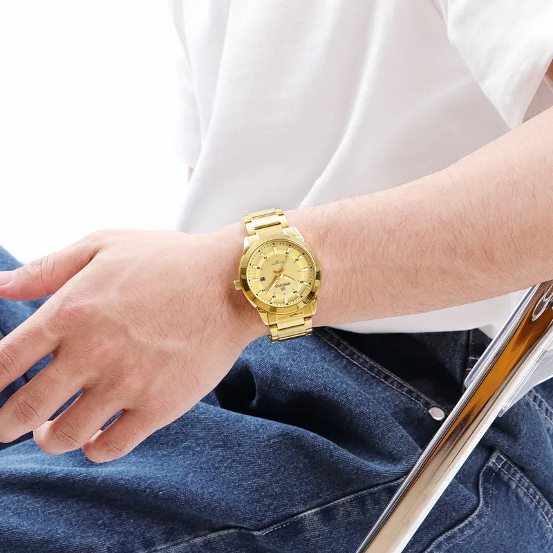 NAVIFORCE Men's Casual Luxury Stainless Steel Wristwatch