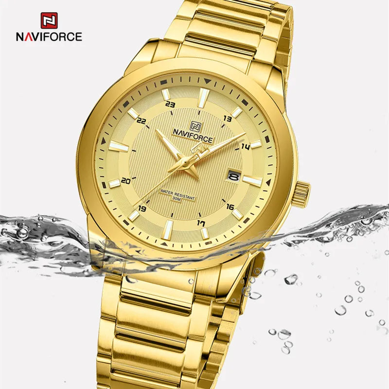 NAVIFORCE Men's Casual Luxury Stainless Steel Wristwatch