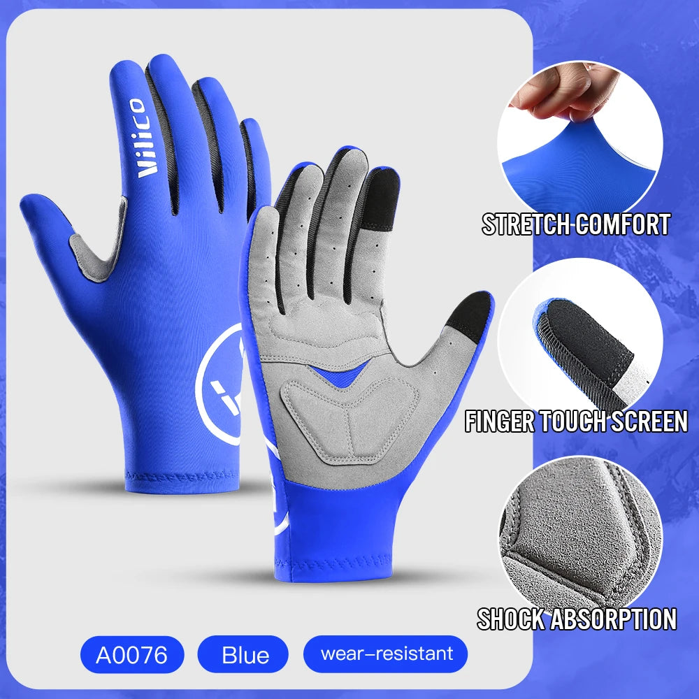 Vilico Men's Gel Touch Screen Sports+Cycling Gloves