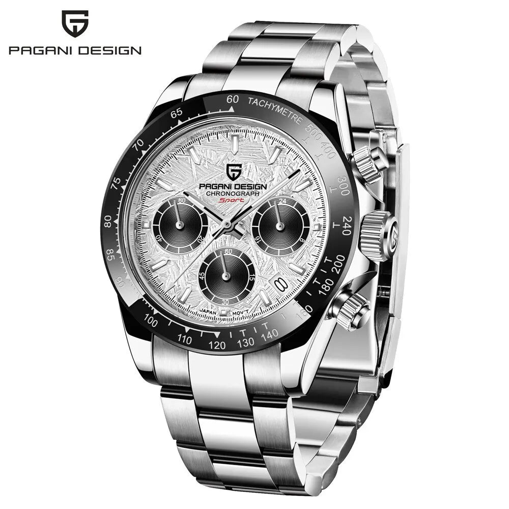 PAGANI DESIGN Men's Quartz Chronograph Luxury Business Watch.
