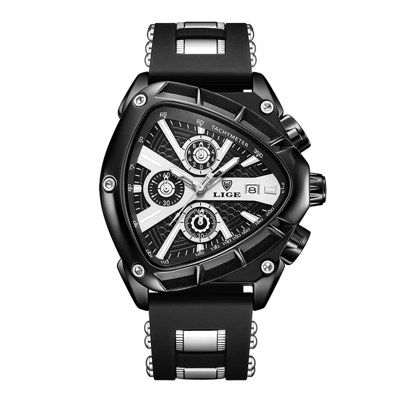 LIGE Original Luxury Men's Sport Quartz Waterproof Watch