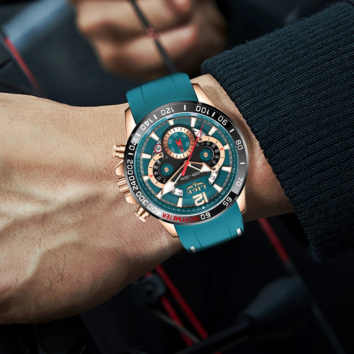 LIGE Luxury Fashion Quartz Men's Business Waterproof Luminous Sports Watch