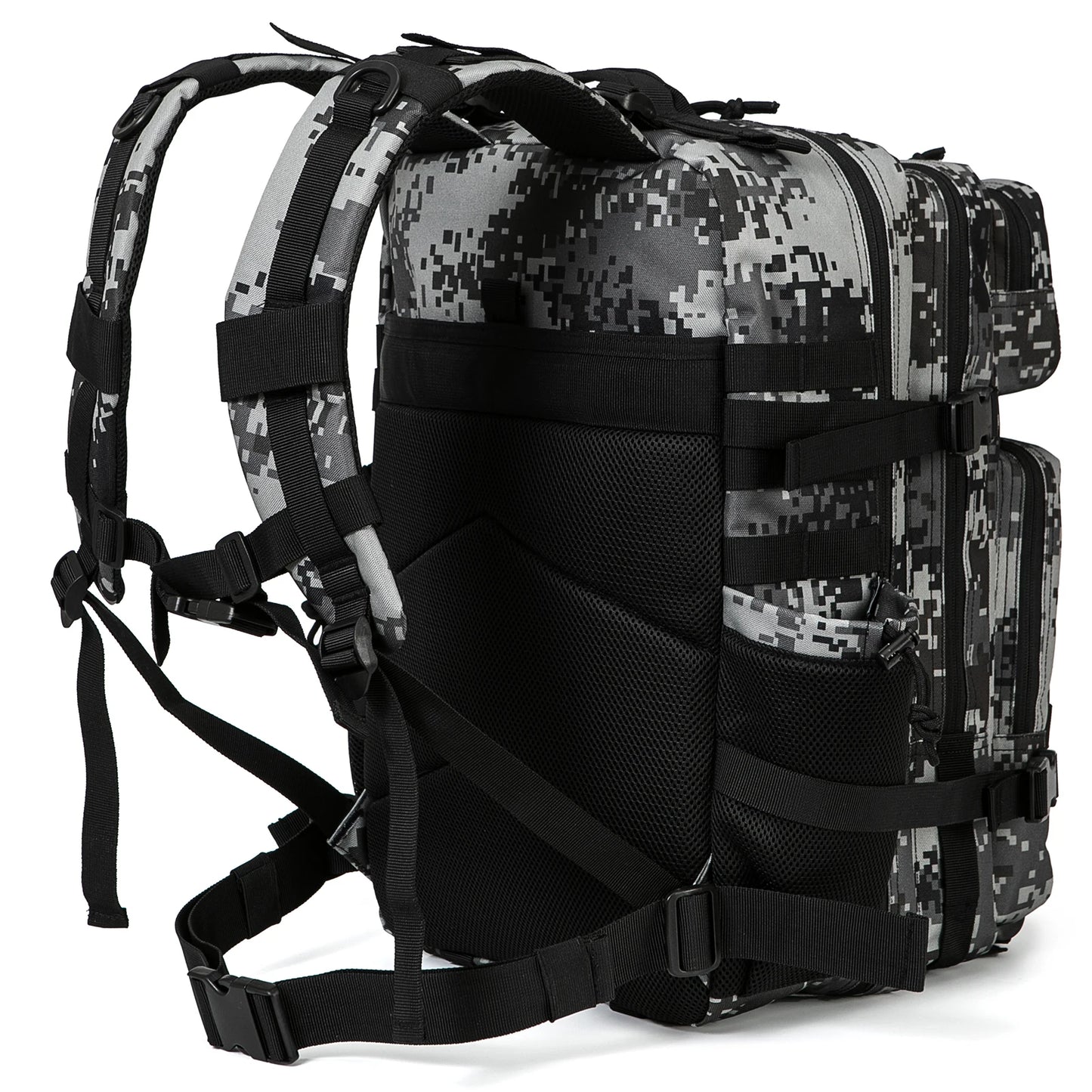 CHIROM SUPPLY Men's 50L Tactical Survival Backpack with Rucksack Bottle Holder.