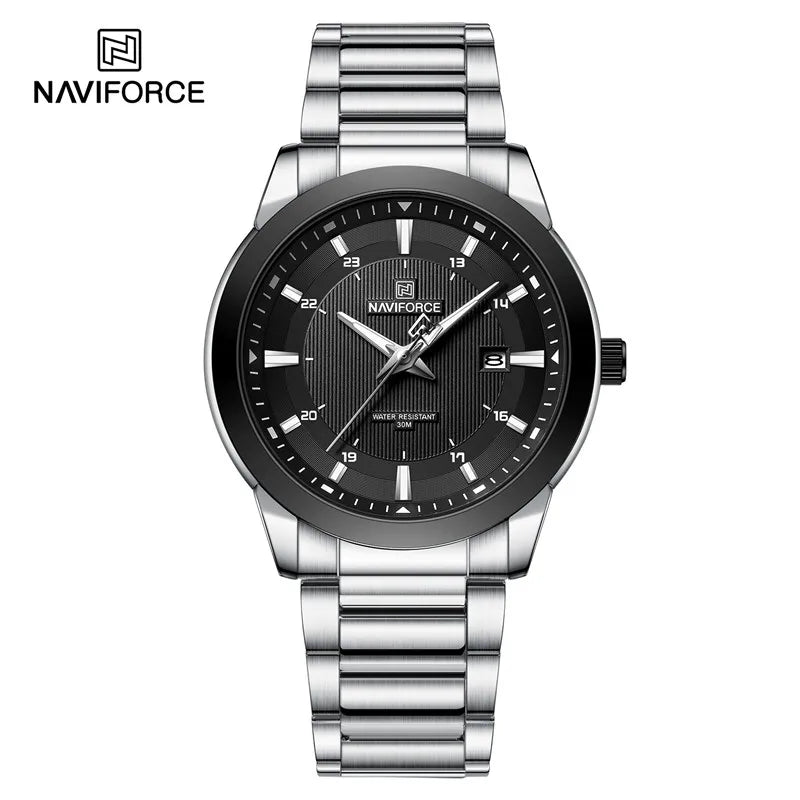 NAVIFORCE Men's Casual Luxury Stainless Steel Wristwatch