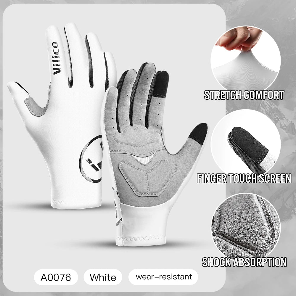 Vilico Men's Gel Touch Screen Sports+Cycling Gloves