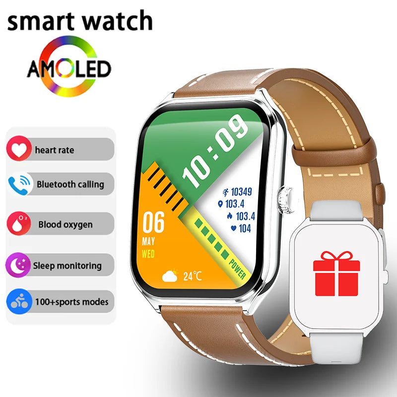 Ultra Thin 1.96" AMOLED 360 HD Men's Smartwatch