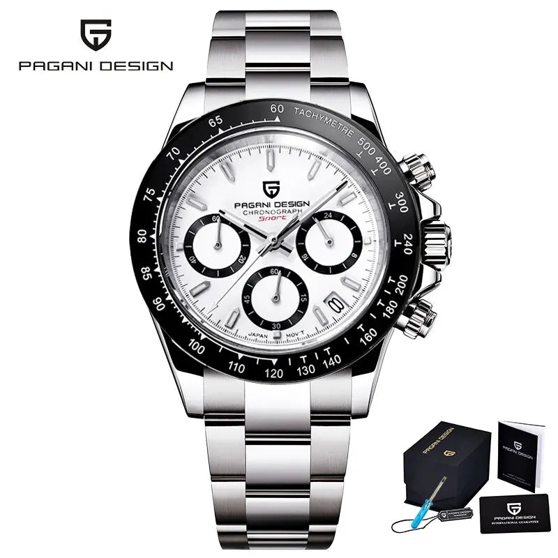 PAGANI DESIGN Men's Quartz Chronograph Luxury Business Watch.