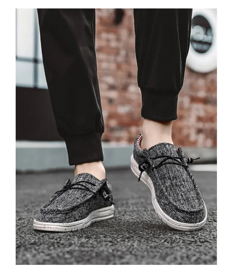 CHIROM SUPPLY Men's Lightweight Leisure Breathable Outdoor Canvas Shoes