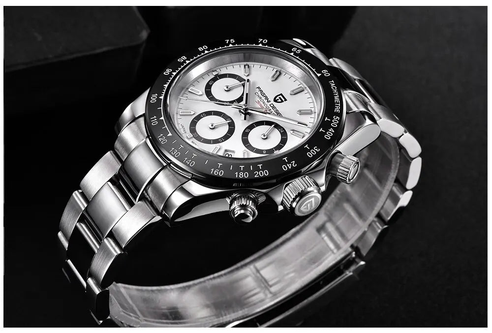 PAGANI DESIGN Men's Quartz Chronograph Luxury Business Watch.